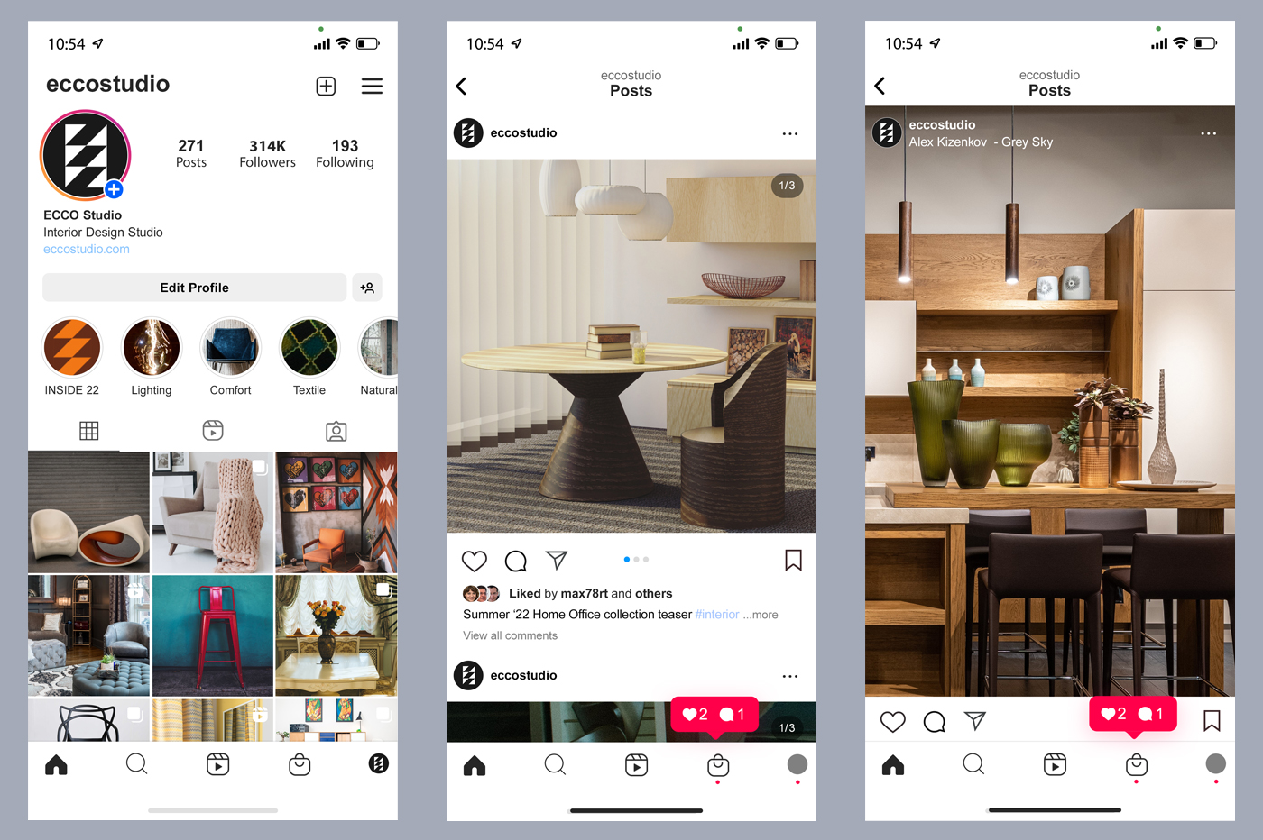 ECCO Studio Instagram Concept