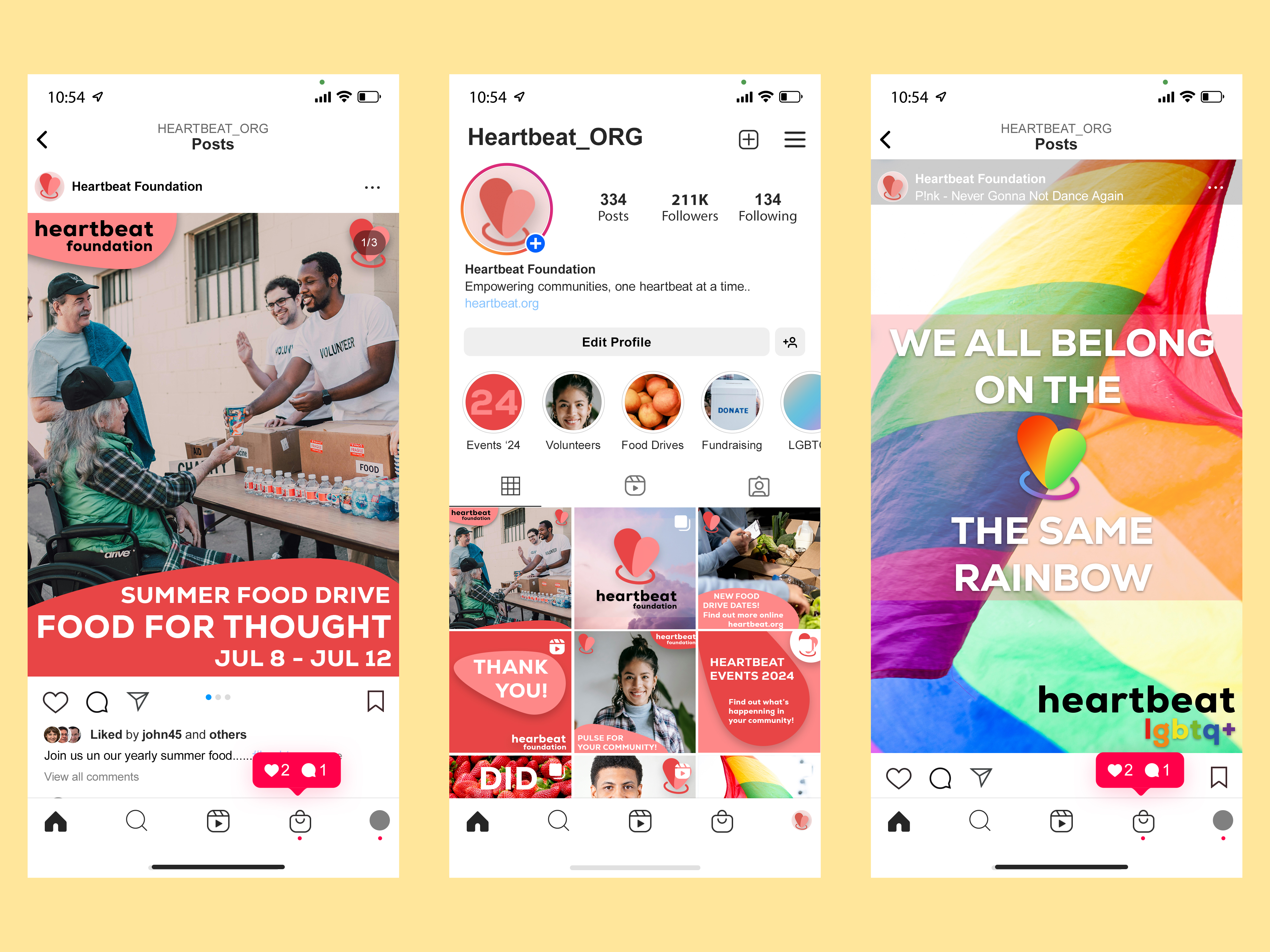 Heartbeat Foundation Social Media